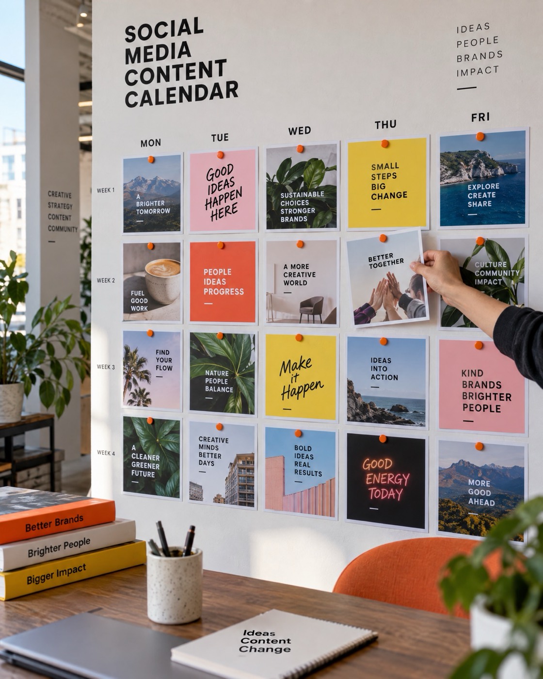 Content calendar & planning at Kleos Studio, Yerevan
